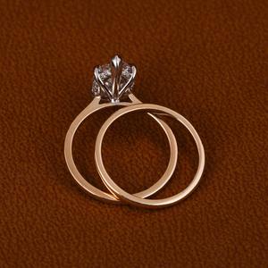 Anillo de Diamantes Marquise de 3.0 CT Cultivados en Laboratorio con Certificado IGI Personalizado, Conjunto de Anillos de Oro Blanco de 14K, Joyería Fina para Novia - Product Image 5