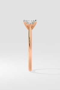 Anillo de Compromiso Solitario con Corte Princesa de 1.5 Ct, Creado en Laboratorio, Plata 925, Clásico, con Engaste de 4 Puntas, Certificado, para Boda Minimalista - Product Image 4