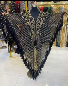Wedding Ceremony Eid Ramadan Jalabiya Dubai Luxury Handmade <b>Silver</b> Rhinestone Abaya Modest Muslim Floor Length Slim Mesh - Product Image 2
