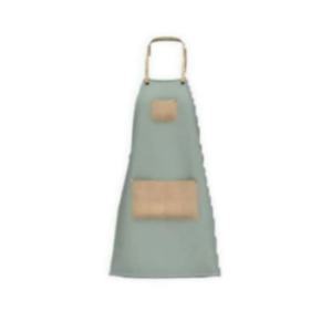 Tablier de cuisine jaune à motifs 100 % coton avec bretelles réglables, imperméable et écologique pour la maison, les dîners et les fêtes - Product Image 6
