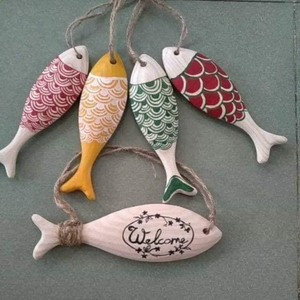 Premium Hand Carved Wooden Fish Decor Coastal Style Wall Hanging Ornaments Natural Wood Fish For Beach House Decoration Bulk - Product Image 5