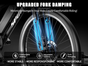 Bicicleta eléctrica de montaña con batería de litio de 48V 10AH y neumáticos de 26*2.215 pulgadas, disponible en almacén de la UE. - Product Image 4