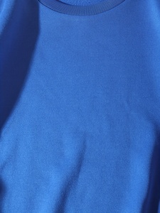 Wholesale Blue Crew Neck <b>Sweatshirt</b> <b>Women</b> Drop Shoulder <b>Long</b> Sleeve Solid Casual Pullover <b>Sweatshirt</b> - Product Image 5