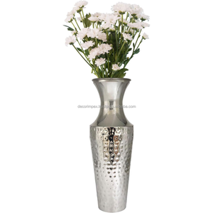Jarrón floral de Metal dorado de calidad Superior, vajilla moderna de forma Simple, centro de mesa antiguo con acento para el hogar, precio al por mayor - Product Image 1