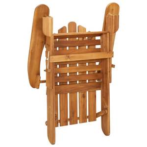 Sedia da giardino in legno massello Acacia Adirondack con poggiapiedi sedie - Product Image 6