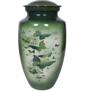 Urna Funeraria Moderna de Metal, Acabado Metálico, Ecológica, Hecha a Mano, para Cenizas Humanas, en Oferta - Product Image 4