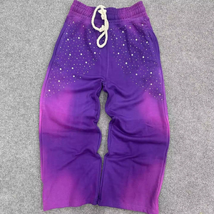 Pantalones Anchos con Degradado para Hombre, Pantalones Personalizados con Estampado Gráfico, Estilo Urbano, Hip Hop, Casual - Product Image 1