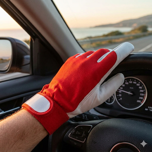 Premium Goat Grain Leather Anti-static Waterproof Smooth Safety <b>Gloves</b> Adjustable Wristband for Gardening Work Protection - Product Image 2