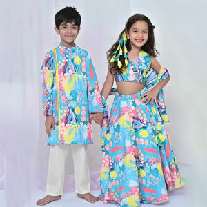 Lehenga Choli de Excelente Calidad para Niñas, Vestido Tradicional Indio de Diseñador para Bodas y Fiestas, Disponible a Precio de Mayoreo - Product Image 4