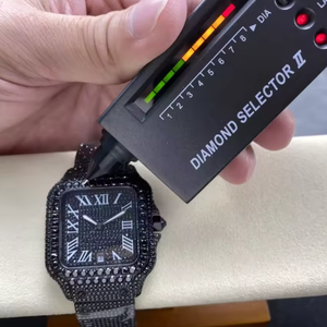 Reloj Automático de Lujo con Diamantes Moissanite Estilo Hip-Hop, de Alta Calidad, Marca C - Product Image 1