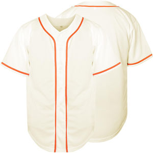 Camiseta de Béisbol Personalizada Sublimada, Transpirable, Talla Grande, Unisex, Cuello en V, Bordada, Manga Corta, Botones Completos, 100% - Product Image 1