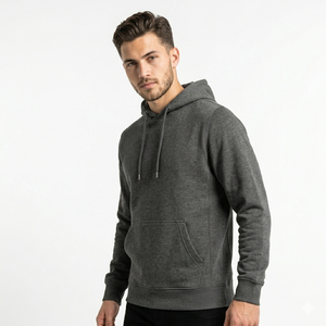 Sudadera con capucha moderna para hombre sin cremallera, suave, de forro polar premium, estilo pullover, corte relajado y cómodo para gimnasio, actividades al aire libre y ropa urbana. - Product Image 1