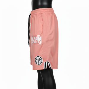 Shorts de basket-ball pour femmes, haute qualité, 160 GSM, polyester mesh, toucher doux, bande latérale, logo personnalisé. - Product Image 3