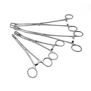 Pinzas Ortopédicas para Esponja, Rectas y Curvas, con Mordazas Dentadas, Instrumento Quirúrgico de Acero Inoxidable, Kit Profesional de Herramientas Médicas - Product Image 3