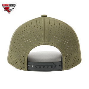 Gorra de Béisbol Rohzen Sports Verde Oliva de 6 Paneles, Transpirable, Impermeable, de Malla Ajustable, Unisex, Informal para Exteriores, 100% Poliéster - Product Image 3