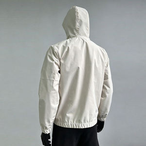 Wholesale Custom <b>Men</b> <b>Waterproof</b> Lightweight Windbreaker <b>Jacket</b> Hooded Outdoor Sports Casual Coat Breathable Zip Up Windcheater - Product Image 2