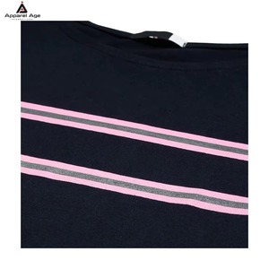 Camiseta de Lujo para Mujer 2026, Nueva Camiseta de Verano con Rayas y Bloques de Color, Cuello Redondo, Manga Corta Holgada para Mujer - Product Image 6