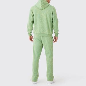 Conjunto Deportivo Casual para Hombre, Estilo Flare, Ecológico |   Conjunto Deportivo Ligero con Capucha y Estampado |   Talla Grande Invierno Sólido - Product Image 2