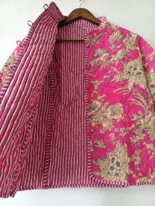 Indigo Cotton <b>Jacket</b>, <b>Reversible</b> <b>Jacket</b>, Vintage <b>Jacket</b>, Cotton <b>Jackets</b> For Women, New Collection, Party Wear <b>Jacket</b>, - Product Image 6