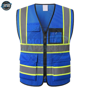 Fabrication de gilets de sécurité pour hommes en matériau respirant sur mesure, prix d'usine, coupe ajustée, vêtements de travail pour hommes - Product Image 5