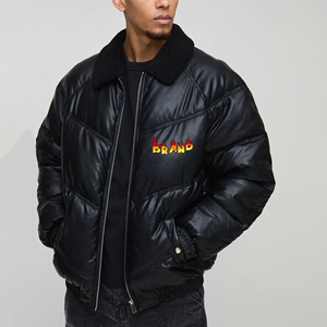 Custom <b>Canvas</b> Puffer <b>Jacket</b> Premium Quality Lightweight Insulated Winter <b>Jacket</b> Stand Front Warm Outdoor Casual Wear OEM - Product Image 6