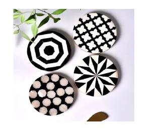 Posavasos Modernos Hechos a Mano con Diseño Floral, Corte Láser, Tablero MDF, Ecológicos, Reutilizables, de Alta Calidad - Product Image 4