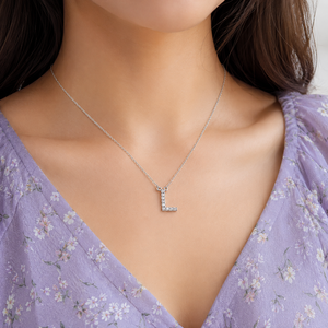 Pendentifs personnalisés en diamant rond, élégants, en moissanite, en argent 925, charme pour la Saint-Valentin, collier avec pendentif - Product Image 4