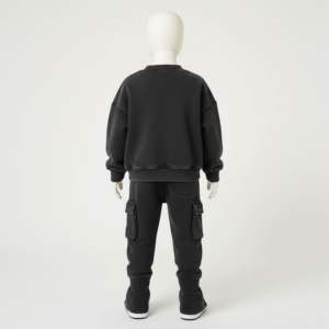 Ensembles de vêtements pour garçons de haute qualité, ensembles de survêtements en coton pour enfants, coupe classique, ensemble de survêtements pour enfants, sweat-shirt personnalisé avec pantalon pour l'hiver - Product Image 6