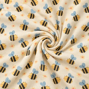 Tela de Muselina 100% Viscosa Estampada con Rayas de Loto, Tejido Resistente al Agua y Ecológico para Vestidos, Ropa de Cama y Decoración del Hogar - Product Image 3