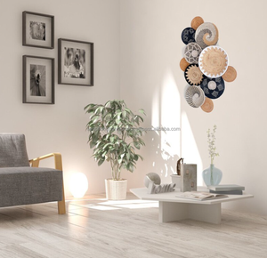 Juego de 11 cestas de decoración de pared bohemias ecológicas duraderas | Decoración de pared Bohemia, arte de pared bohemio | Sala de estar, dormitorio, Cocina, Restaurante - Product Image 1