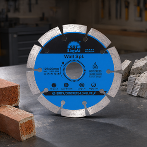 Lame de scie diamantée soudée au laser 230 mm pour la découpe du béton et du métal, alésage 20 mm pour meuleuse d'angle - Product Image 3