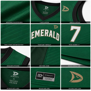 เสื้อบาสเก็ตบอลแบบมีตาข่ายโพลีเอสเตอร์ระบายอากาศได้ดี สีตามสั่ง ขายส่ง สำหรับทีมเยาวชน วัยรุ่น และผู้ใหญ่ สำหรับฝึกซ้อมและเป็นชุดยูนิฟอร์ม - Product Image 6