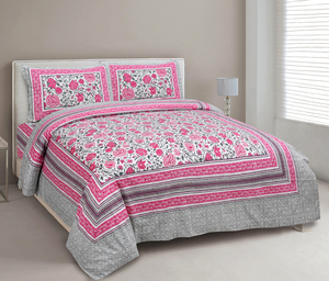 Sábana Plana de Algodón Estampada de Calidad Clásica, 200 Hilos, Transpirable, con Diseño Floral, Lavable, para Adultos, para Hogar y Hotel - Product Image 1
