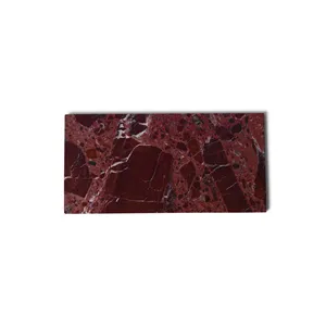 Plateau rectangulaire en marbre zèbre rouge, pierre naturelle, plateau de service décoratif, décoration de luxe pour la maison - Product Image 4