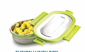 Boîte à lunch bento en acier inoxydable, récipient alimentaire étanche, boîte de rangement pour repas portable et réutilisable pour le bureau et l'école - Product Image 3