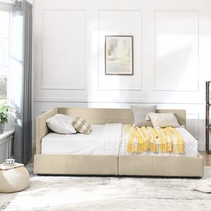 Letto contenitore matrimoniale trapuntato con schienale e braccioli confortevoli, divano letto imbottito per camera da letto - Product Image 6