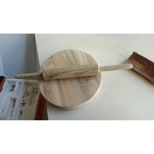 Tabla de Madera Ecológica para Hacer Chapati y Roti con Juego de Agujas para la Cocina - Product Image 6