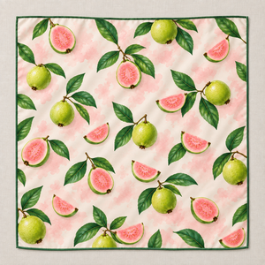 Foulard de cuisine personnalisé imprimé fruits et légumes, carré, doux, léger, pour femme, impression numérique, fabricant OEM ODM - Product Image 2