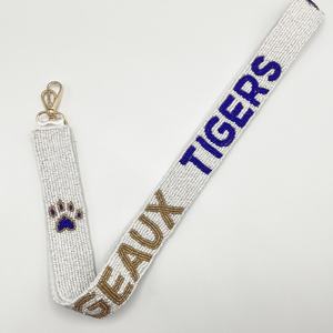 สายสะพายไหล่ปักลาย SOONER CRYSTAL CRAFT สำหรับวันแข่งขันกีฬา ทำมือ ตกแต่งด้วยลูกปัด เพิ่มความโดดเด่นให้กระเป๋า - Product Image 2