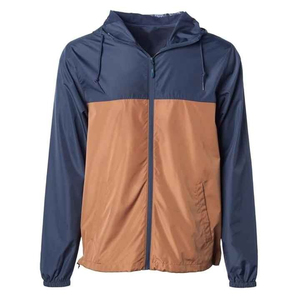 Veste coupe-vent à capuche pour homme de haute qualité, personnalisée, en nylon imperméable et respirant avec fermeture éclair 2025 - Product Image 1