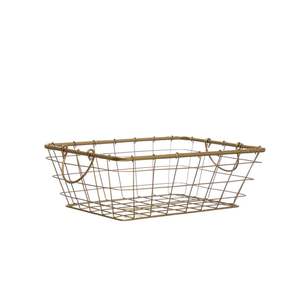 Black Metal Wire <b>Basket</b> <b>For</b> Home <b>Storage</b> Organizer With Handles <b>For</b> Kitchen <b>Bathroom</b> And Closet Organization - Product Image 2