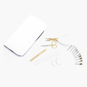 Kit de Extensiones de Cabello de Acero Inoxidable con Impresión de Logotipo Personalizado Profesional de Alta Calidad, Extensiones de Cabello Duraderas y de Fijación Fuerte - Product Image 5