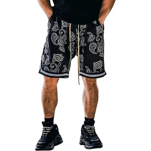 Shorts de sport pour homme en mesh à motif paisley, imprimé par sublimation, séchage rapide, pour la gym, la course et les loisirs - Product Image 6