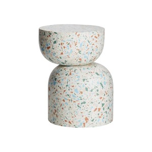 Table d'appoint de luxe en terrazzo de haute qualité, tabouret minimaliste, mobilier de jardin, meilleur choix, table basse d'intérieur et d'extérieur - Product Image 1