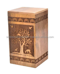 Urnas de cremación de madera para adultos Urnas de madera Urnas funerarias Tamaño personalizado Suministros funerarios - Product Image 2