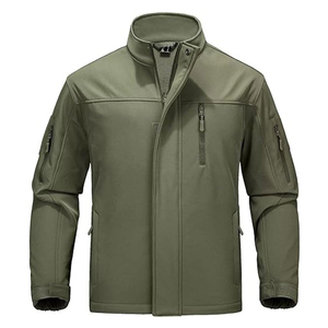 High Quality <b>Plus</b> <b>Size</b> Thick Blouson <b>Waterproof</b> Breathable Men's Softshell <b>Jacket</b> Windproof Outdoor Winter Activities Zipper - Product Image 1