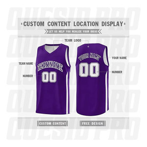 Maillot de basket-ball personnalisé au design tendance, en mesh respirant, vêtements de sport pour hommes avec sublimation et broderie - Product Image 2