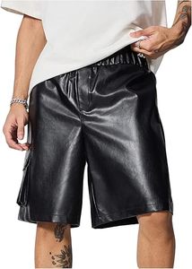 Pantalones Cortos de Cuero Genuino para Hombre, Diseño Elegante sin Mangas con Bolsillos Laterales, Pantalones Cortos Personalizados de Piel de Vaca - Product Image 5