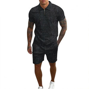 Conjunto Corto Unisex EDOOR WEARS, Tela de Rizo, Camiseta y Pantalones Cortos de Algodón Ecológico, Ropa Casual de Calle para Verano - Product Image 5