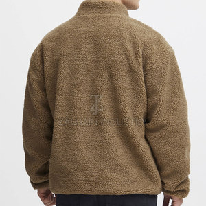 Veste en laine décontractée pour hommes, coupe ample, tissu doux et chaud, épaules tombantes, design personnalisé, fournisseur en gros, best-seller - Product Image 3